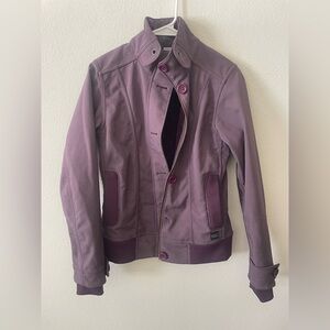 Stylish Women's Purple Bomber Jacket